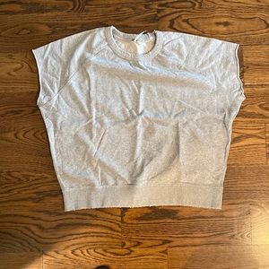 Free people oversized short sleeve sweatshirt